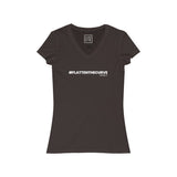 Womens Flatten The Curve Coronavirus V-Neck Tee