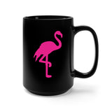 Flamingo Black 15oz Mug