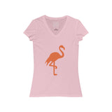 Womens Flamingo V-Neck Tee