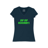 Women's Sip Sip Hooray V-Neck Tee