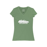 Womens Atlanta Skyline V-Neck Tee