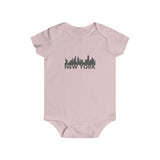 Baby Short Sleeve New York Snap Tee