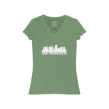 Womens San Francisco Skyline V-Neck Tee