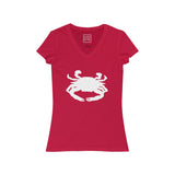 Womens Maryland Blue Crab V-Neck Tee