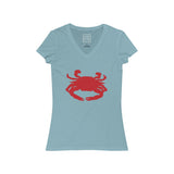 Womens Maryland Blue Crab V-Neck Tee