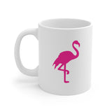 Flamingo White Mug - 11oz