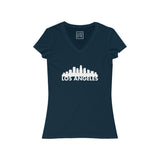 Womens Los Angeles Skyline V-Neck Tee