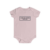 Baby Short Sleeve I Have Six Words For You Snap Tee