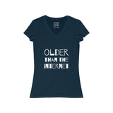 Womens Older Than The Internet V-Neck Tee