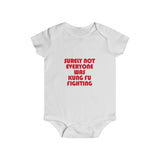 Baby Short Sleeve Surely Not Everyone Was Kung Fu Fighting Snap Tee