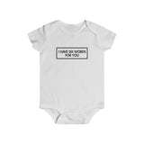 Baby Short Sleeve I Have Six Words For You Snap Tee