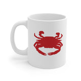 Maryland Blue Crab White Mug - 11oz