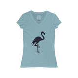 Womens Flamingo V-Neck Tee