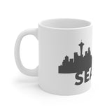 Seattle White Mug - 11oz