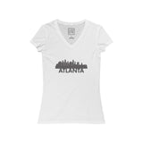 Womens Atlanta Skyline V-Neck Tee